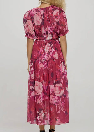 Meet Me In Santorini Wild Rose Maxi Dress | Rose