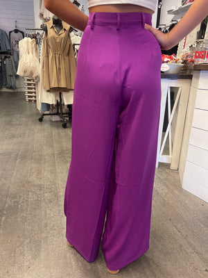Business with a Flare Pants | Purple