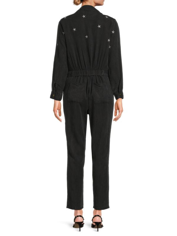 Vintage Havana Seeing Stars Black Jumpsuit