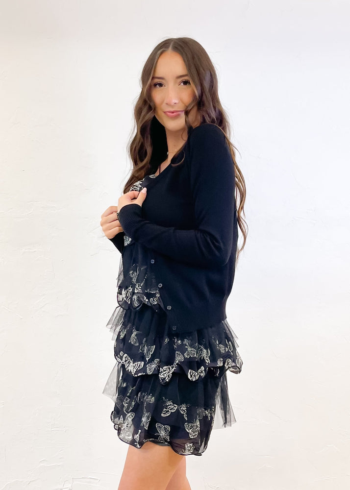 Go Girl Black Cardigan | Black