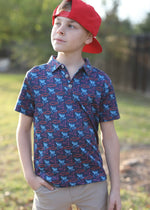 Burlebo Performance Youth Polo | Neon