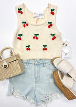 Sweet Summertime Cherry Top | Ivory