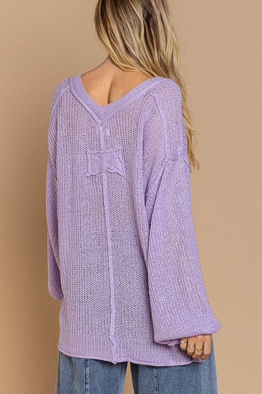 Transit Time Sweater | Lavender
